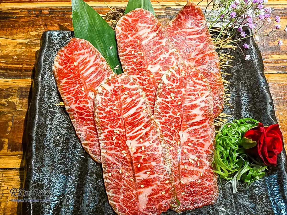 吽燒肉和牛牛五花細緻大理石霜降油花