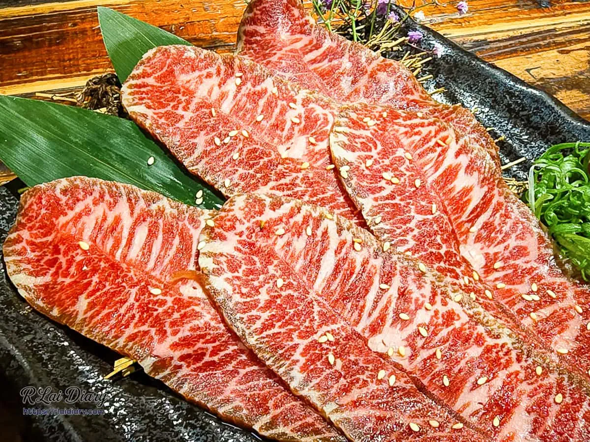 吽燒肉和牛牛五花肉質紋理近拍特寫