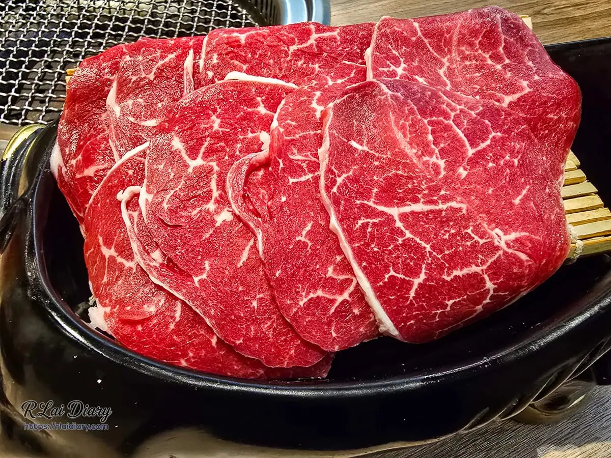 築崎燒串放題松竹店精選澳洲M9金牌純血和牛肉片