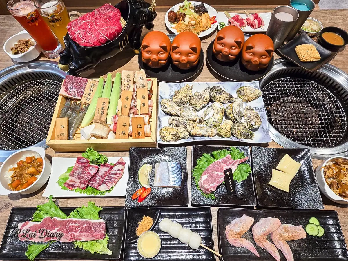 築崎燒串放題松竹店滿桌海陸全席澎湃合照