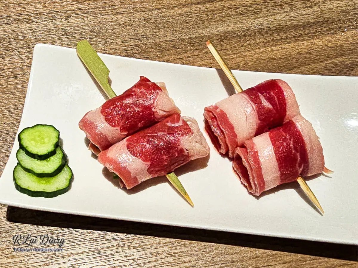 築崎燒串放題松竹店手作水蓮牛肉串燒